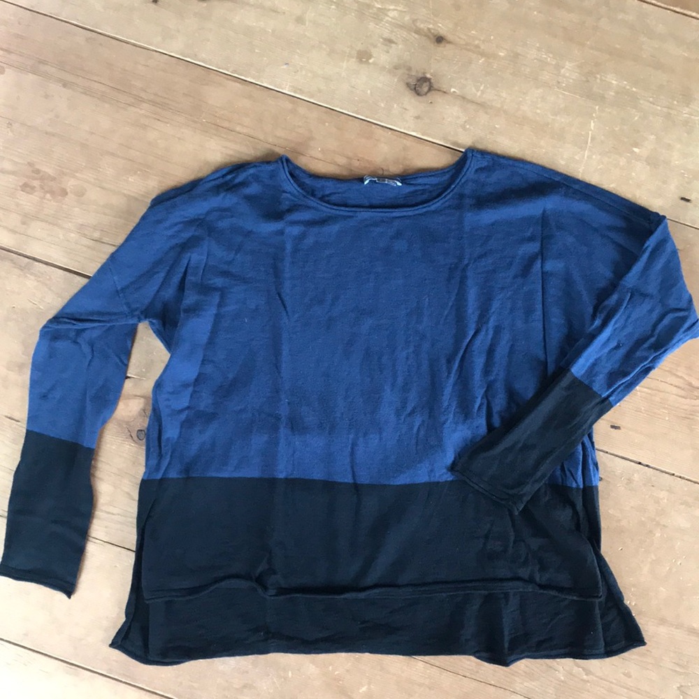 Vince lightweight colorblock sweater